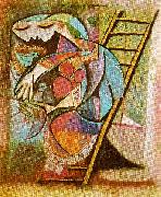 pablo picasso bondkvinna pa en stege oil painting picture wholesale